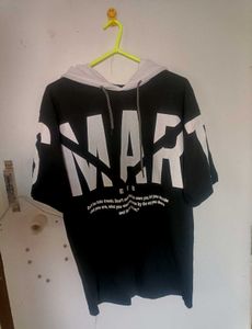 Hooded Tshirt In Black