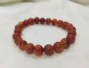 Natural Carnelian Stone Beaded Bracelet