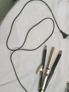 Hair styler 3in1 straightner, crimper, curler