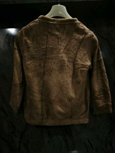 Cozy Brown Fleece Top