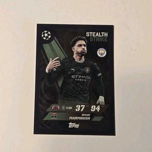 ⭐Omar Marmoush Topps Stealth Strike Card