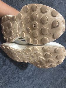 Stylish White and Blue Sneakers