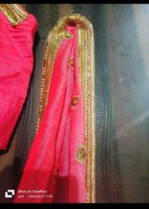 Beautiful Pink Embroidered Saree