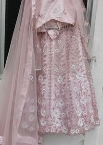 Elegant Pink Embroidered Lehenga Choli
