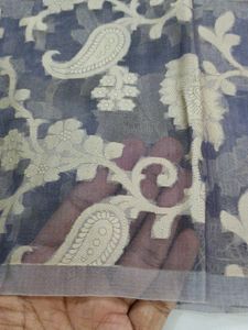 90 Cm blouse piece - Grey silk