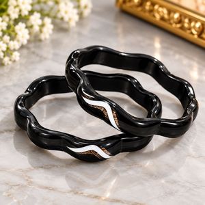 Elegant Black Bangle Set