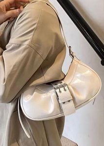 White gathered Shoulder Bag