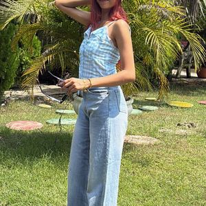 cute blue Pinterest check top