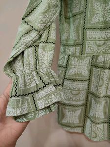 Girly Fluorescent Color Top With Sequin Work