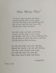 Vintage "The Rainy Day" Print