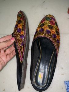 Embellished Ethnic Flats