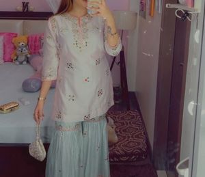 2 Piece Set Of Mirror Work Suit
