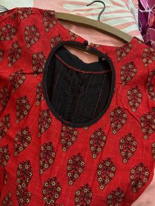 Beautiful Red Printed Kurta