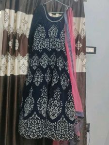 Elegant designer one time used velvet gown