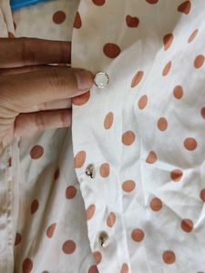 Chic Polka Dot Satin Blouse