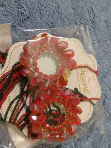 Stunning Red Stone Jewellery Set