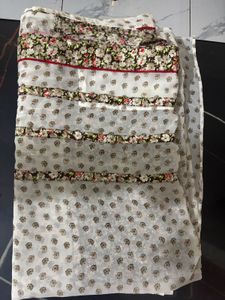 Graceful White Floral Saree