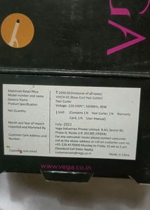 Vega Ease Hair Curler