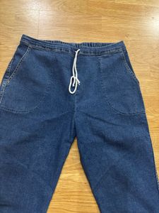 Women Denim Jeans with Drawstring