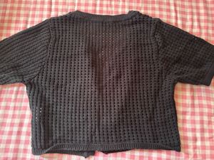 Chic Black Knit Cardigan🫶🏻