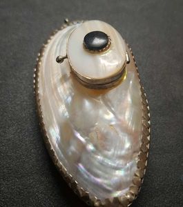 Vintage Mother of pearl hanging trinket box/Pendan