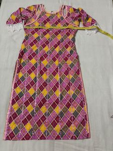 2Pc Ethnic Multicoloured Suit Set