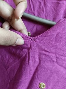 Beautiful Purple Kurta with Embellishments
