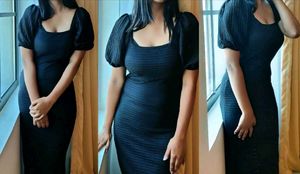Elegant Black Crochet Maxi Dress