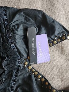 New Brand Unused Black Halter Neck Top