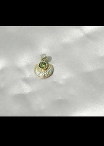 Original Silver Green Stone Pendant
