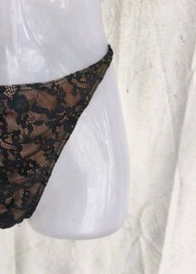 Sheer Lace Thong Panty