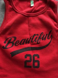 Red "Beautiful 26" Tank Top