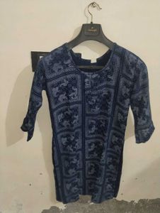 Blue Printed Kurta