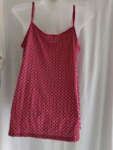 Red Printed Camisole Top