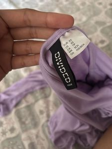 Lavender Ruched Long Sleeve Top