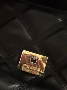 Steve Madden Quilted Black Crossbody Bag