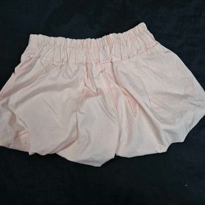 Pink Studded bubble Shorts
