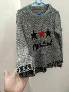 Gray Star Sweater