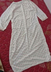 Embroidered White Kurta
