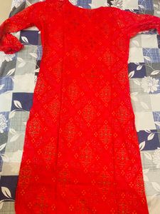 Red Womens Kurta