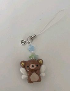 Cute Angel Bear Keychain