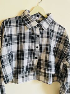 Checked Crop Top