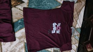 Maroon "Slow Down" T-Shirt &amp; Pants Set