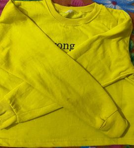 Strong Yellow Long Sweat top