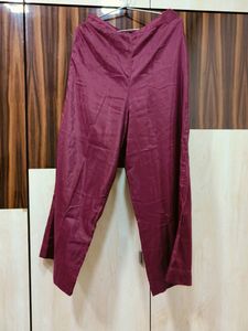 Wine Colour Kurta Set With Ethnic Jacket