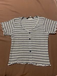 Striped crop Top