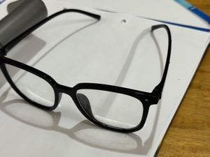 Stylish Black Eyeglasses with Case