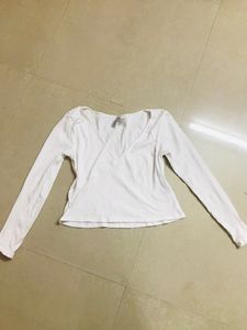 H&amp;M long sleeves crop top