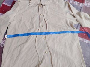 Classic Beige Button-Up Blouse