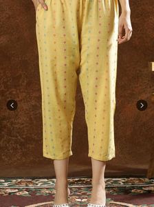 Anouk Yellow Ethnic Motifs Printed Kurtaset
